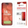 Displex Smart Glass (9H) for Apple iPhone 16 Pro Max, Mounting Sticker, unbreakable