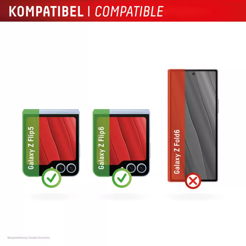 Displex Samsung Galaxy Z Flip5/Z Flip6/Z Flip7 FE Tempered Film