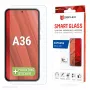 Displex Smart Glass (9H) for Samsung Galaxy A36, Mounting Sticker, unbreakable