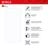 Displex Smart Glass (9H) for Samsung Galaxy A36, Mounting Sticker, unbreakable