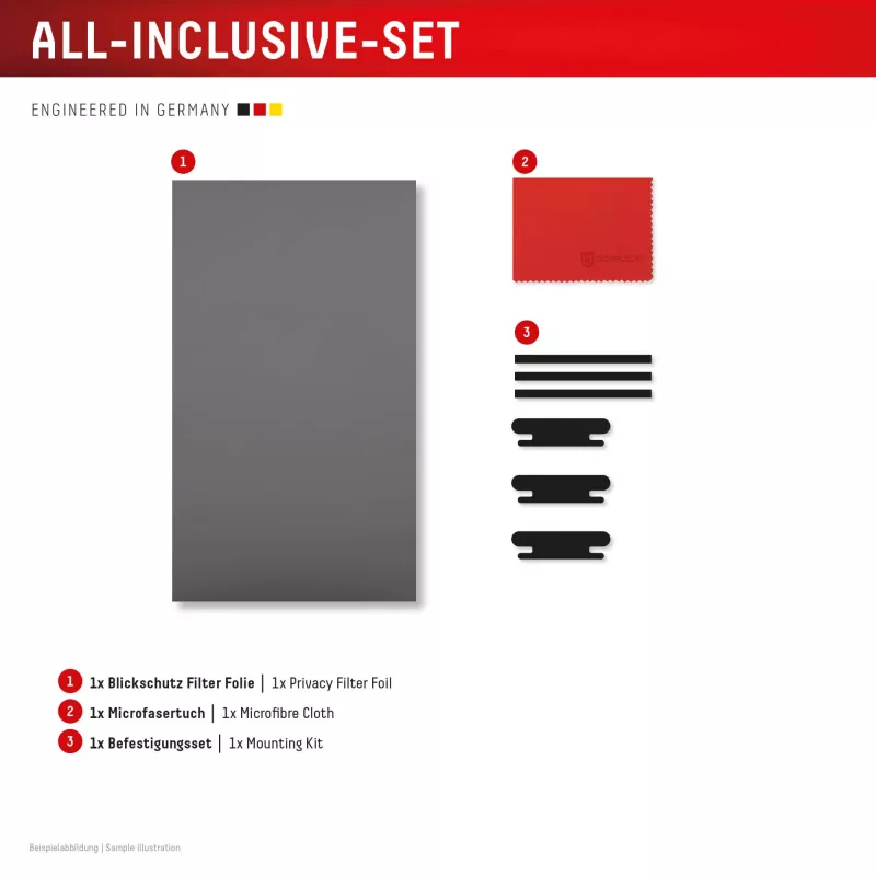 Displex PRIVACY SAFE removable 2-way privacy filter for Desktop Monitor 27'' (16:9)