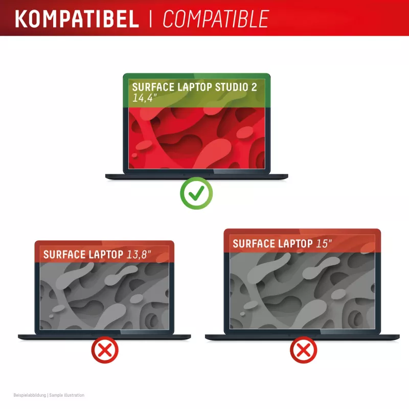 Displex PRIVACY SAFE magnetic 2-way privacy filter Surface Laptop Studio 2 14.4 inch