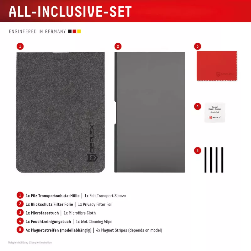 Displex PRIVACY SAFE magnetic 2-way privacy filter Surface Laptop Studio 2 14.4 inch