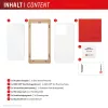 Tempered Glass Screen Protector + Case for Samsung Galaxy A36 by e.v.i., Eco Mounting Frame, Scratch Resistant, Transparent