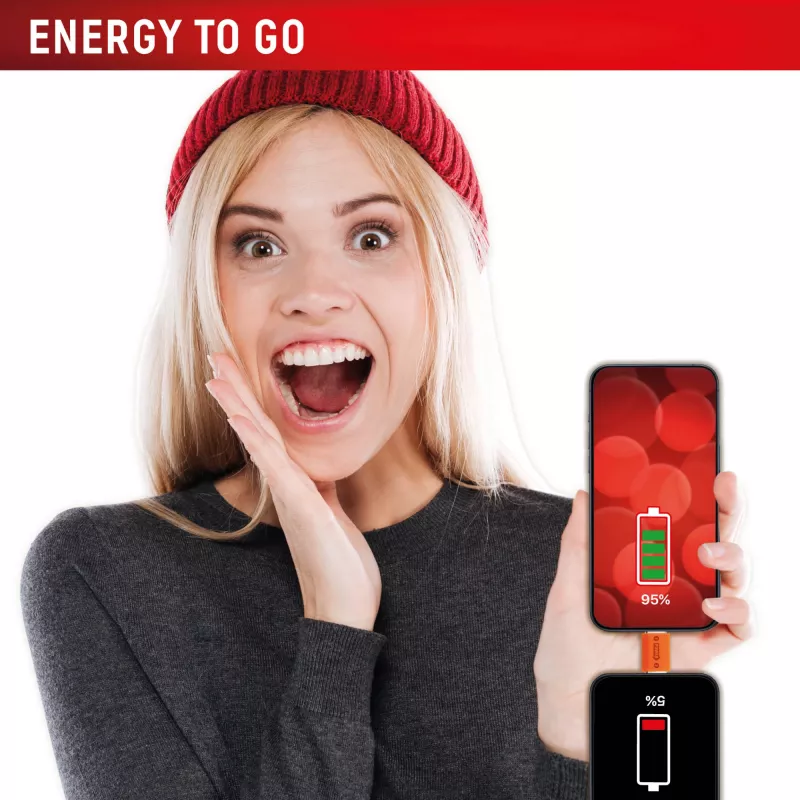 Displex Phone-to-Phone Emergency Charger, USB-C to USB-C, Mini Plug + Flex Cable, Compact 2 Pack
