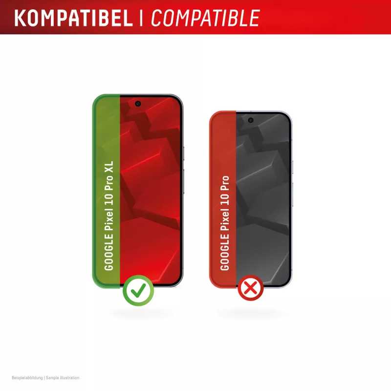 Displex Screen Protector + Case for Google Pixel 10 Pro XL, Eco Mounting Frame, scratch resistant