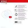 Screen protector e.v.i. Displex 9H Glass for Galaxy Watch 8 40mm, 2-pack, ultra-thin, borderless, anti-smudge