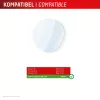 Screen protector e.v.i. Displex 9H Glass for Galaxy Watch 8 40mm, 2-pack, ultra-thin, borderless, anti-smudge
