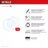 Screen protector e.v.i. Displex 9H Glass for Galaxy Watch 8 (46mm) — 2-pack, ultra-thin, borderless, anti-smudge