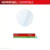 Screen protector e.v.i. Displex 9H Glass for Galaxy Watch 8 (46mm) — 2-pack, ultra-thin, borderless, anti-smudge