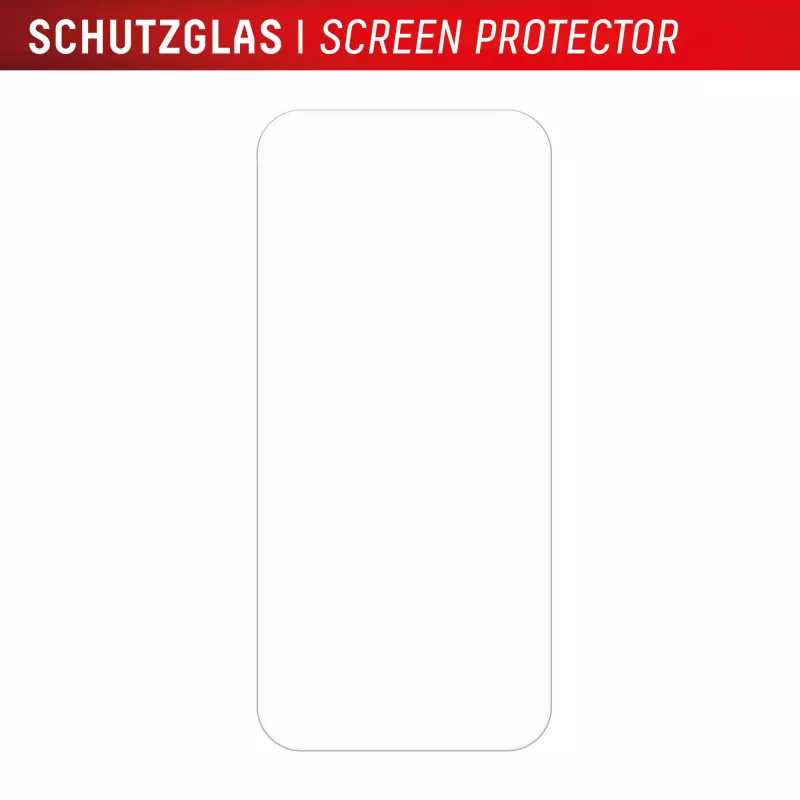 Screen protector and case set e.v.i. for Google Pixel 9a — tempered glass, eco mounting frame, transparent, scratch-resistant