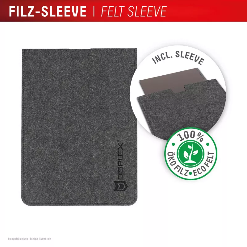 Privacy filter e.v.i. Displex PRIVACY SAFE magnetic 2-way for 16 inch (16:10) laptop / notebook, frameless, glossy/matt, 3H