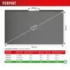 Privacy filter e.v.i. Displex PRIVACY SAFE magnetic 2-way for 16 inch (16:10) laptop / notebook, frameless, glossy/matt, 3H