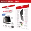 Privacy filter e.v.i. Displex PRIVACY SAFE magnetic 2-way for 16 inch (16:10) laptop / notebook, frameless, glossy/matt, 3H
