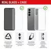 Screen protector and case e.v.i. for Google Pixel 10a — tempered glass, transparent, scratch- and impact-resistant