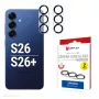 Camera Lens Glass Protector e.v.i. for Galaxy S26 / S26+, Tempered 10H, Full Cover, Quick Mount, 2-Pack