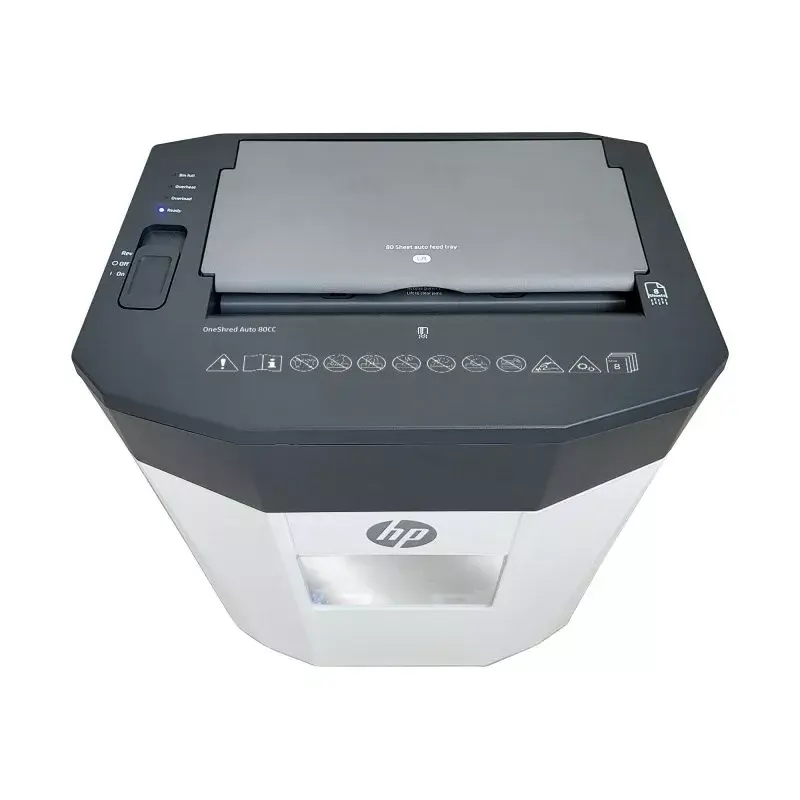 HP OneShred Auto 80CC paper shredder Cross shredding 68 dB 22 cm White
