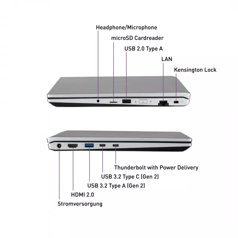 TERRA MOBILE US1220800 laptop Intel® Core™ i7 i7-1355U 39.6 cm (15.6 inch) Full HD 16 GB DDR5-SDRAM 512 GB SSD Wi-Fi 6 (802.11ax) Windows 11 Pro Silver