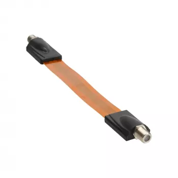 Window conduit InLine SAT Cable superslim for F-Plug, 0.11 m cable, 23×265×12 mm