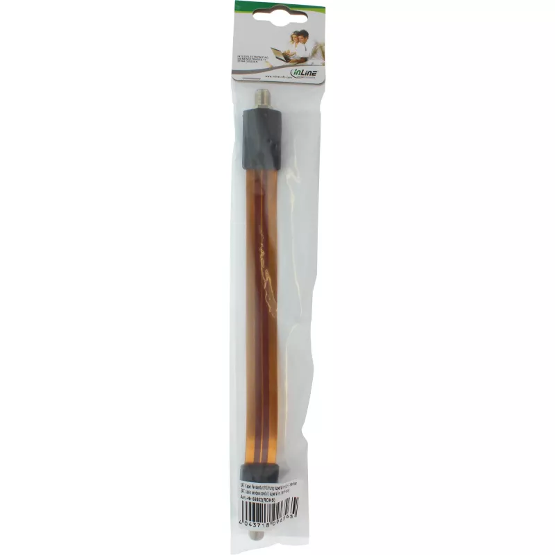 Window conduit InLine SAT Cable superslim for F-Plug, 0.11 m cable, 23×265×12 mm