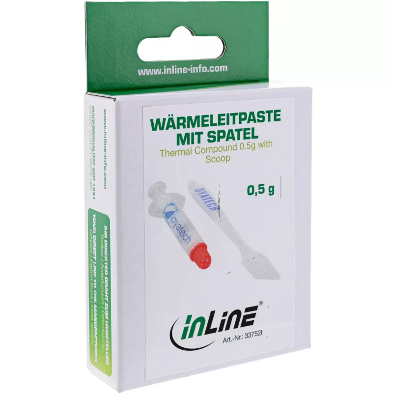 Thermal Compound paste InLine 0.5 g with applicator scoop — thermal grease for CPUs and GPUs