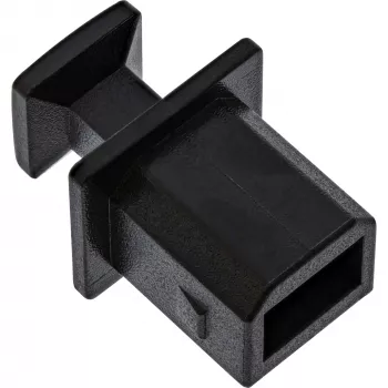 InLine Dust Cover for USB-B female, black, 50 pcs.