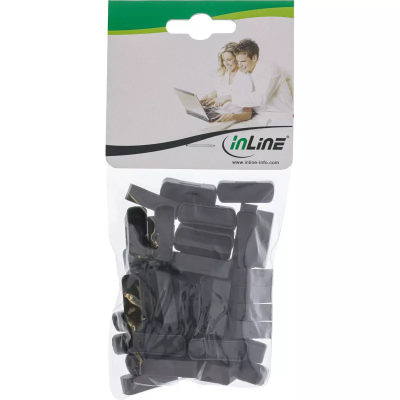 InLine Dust Cover for DVI female black 50 pcs 59948G