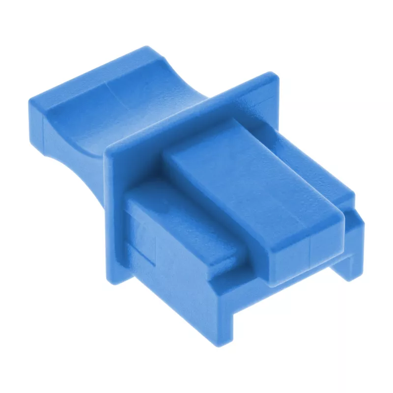 InLine Dust Cover for RJ45 female, blue, 10pcs.