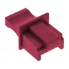 InLine Dust cover for RJ45 female, dark red, 10pcs.