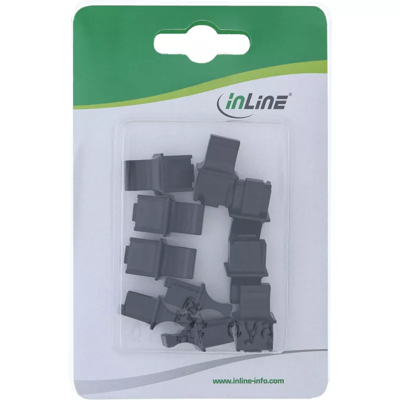 Dust cover for RJ45 female InLine 59942C black 10pcs