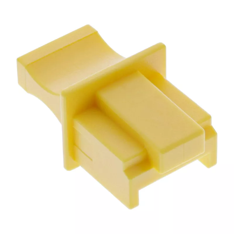InLine Dust Cover for RJ45 female, yellow, 100 pcs.