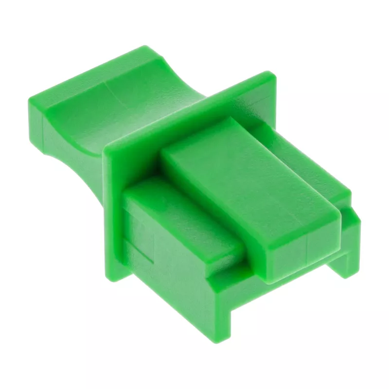 InLine Dust Cover for RJ45 female, green, 100 pcs.