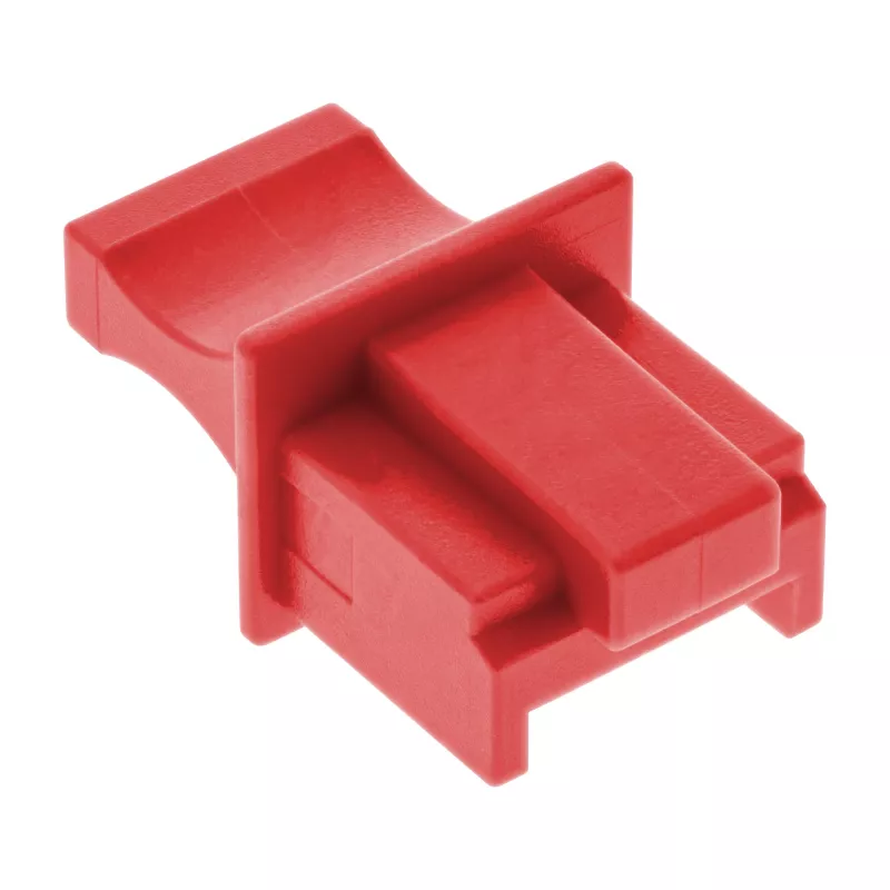InLine Dust Cover for RJ45 female, red, 100 pcs.