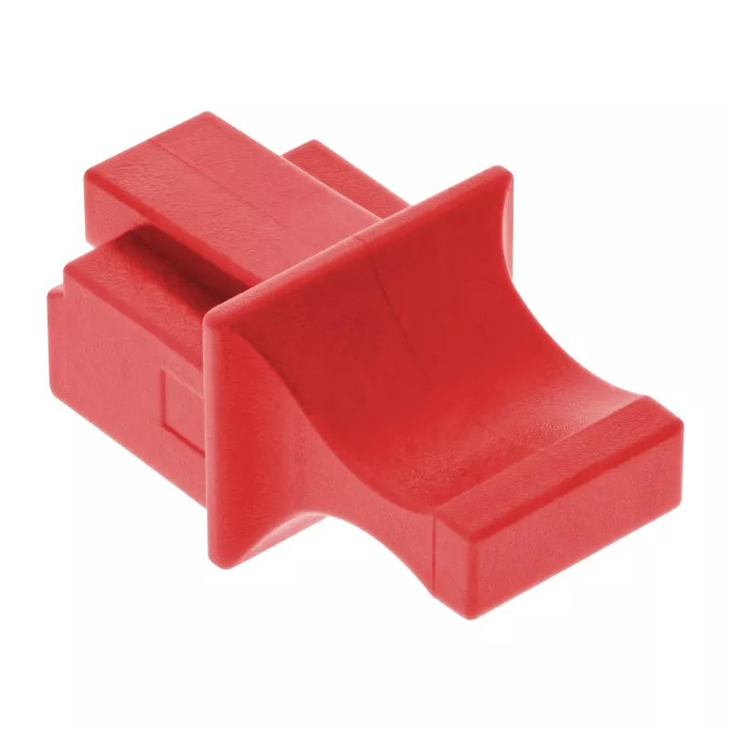 InLine Dust Cover for RJ45 female, red, 100 pcs.