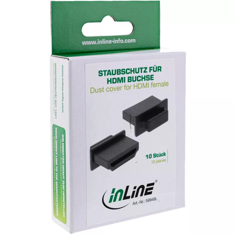 InLine Dust Cover for HDMI female Port black 10 pcs.