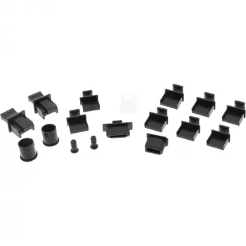 InLine Dust Cover Set for Computer Interfaces, 17pcs.