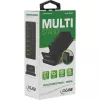 InLine multi stand 6-compartment passive holder for desk or shelf, black