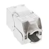 InLine RJ45 Keystone Jack Snap-In module Cat.6a, with dust cover red