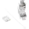 InLine RJ45 Keystone Jack Snap-In module Cat.6a, with dust cover red