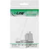InLine RJ45 Keystone Jack Snap-In module Cat.6a, with dust cover red