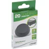 InLine Rubber pads 20pcs Pack black, flat shape 1.2cm, Rubber, Black