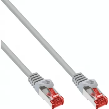 Networking cable InLine X-76406U Cat6 S/FTP (S-STP) Grey 0.6 m RJ-45–RJ-45