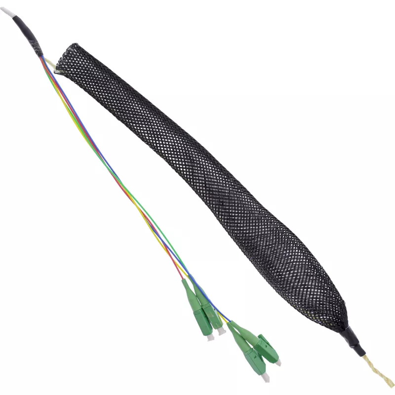 InLine FTTH connection box pre-assembled 4x LC/APC 9/125µm 10m