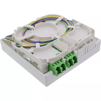 InLine FTTH connection box pre-assembled 4x LC/APC 9/125µm 30m