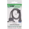 InLine 33390K Internal USB 3.2 Gen 1 Cable, Motherboard to 2x USB-A Female, 0.45m