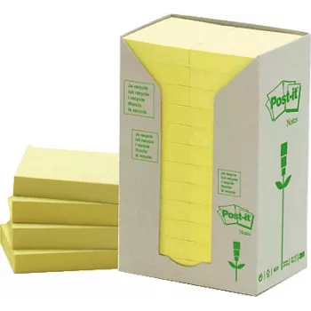 Self-adhesive labels Post-IT 38 x 51 mm, Yellow — 24 packs × 100 sheets