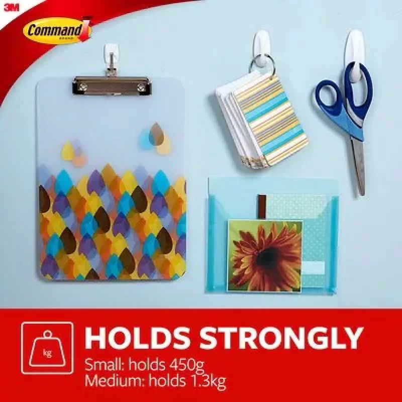 3M 7100117769 home storage hook Indoor Universal hook White 6 pc(s)