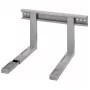 Xavax 00110931 universal microwave wall bracket, silver