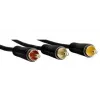 Hama 1.5m Scart - 3 RCA SCART (21-pin) 3 x RCA Black
