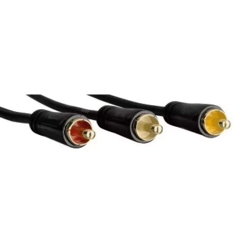 Hama 1.5m Scart - 3 RCA SCART (21-pin) 3 x RCA Black